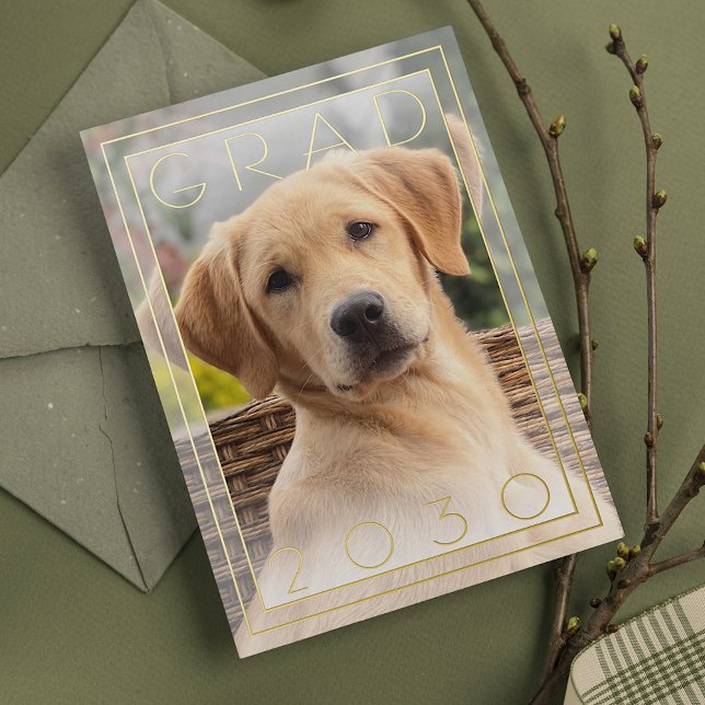 Personalized Fun Puppy School Graduation Gold (Creator Uploaded)