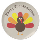 Personalized Fun Thanksgiving Turkey Plate