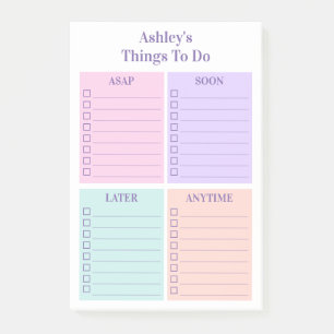 Personalized Fun To Do List Post-it Notes