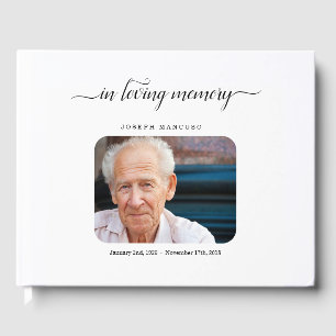 Personalized Funeral Guest Book / Memorial Sign In