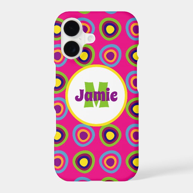 Personalized Funky Circles Pattern (Back)
