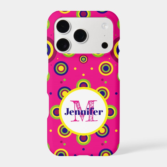 Personalized Funky Circles Pattern (Back)