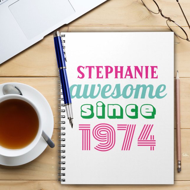 Personalized funny 50th birthday quote  notebook (Creator Uploaded)