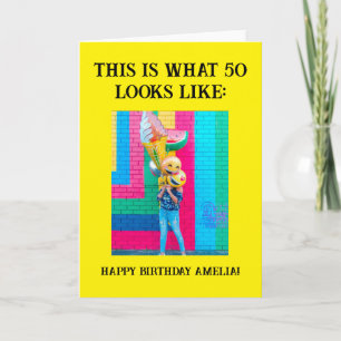 Personalized Funny 50th Milestone Birthday Card