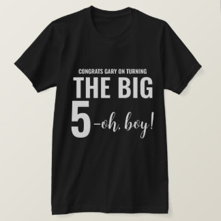 Personalized Funny 50th Milestone Birthday T-Shirt