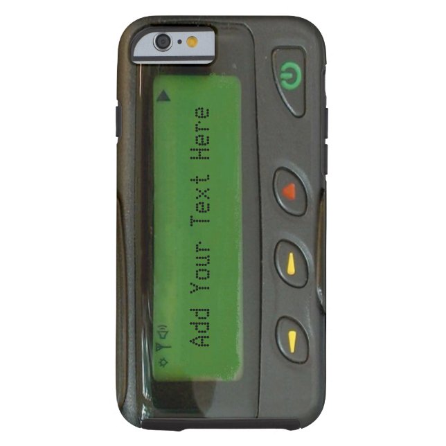 Personalized Funny 90s Old School Pager Case-Mate iPhone Case (Back)