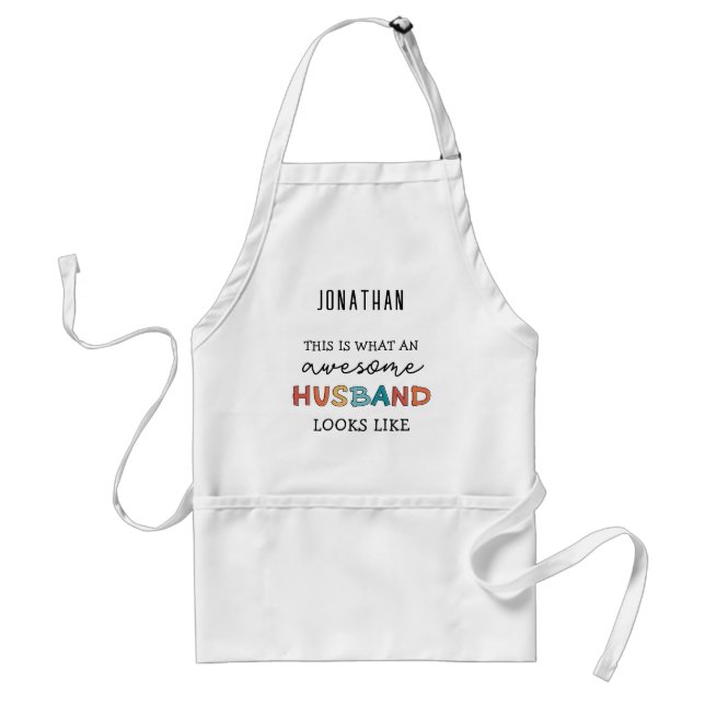 Personalized Funny Awesome Husband Gifts  Standard Apron (Front)