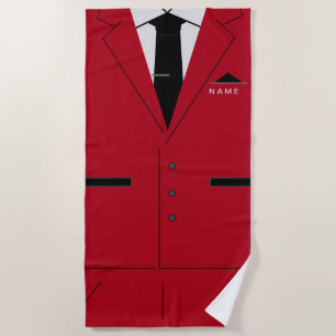 Personalized Funny Beach Towel with Custom Name