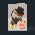 Personalized Funny Birthday Card<br><div class="desc">This is similar to another birthday card, but the pictures are switched. Thanks to NormaGolden for suggesting putting the cake on the front so people can personalize it. You can change the text I used. You could customize it many ways. As is on the front it just says "HAPPY BIRTHDAY...</div>