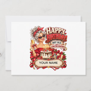 Personalized Funny Birthday Card for Women – Limit