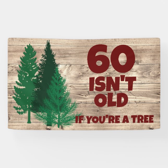 Personalized Funny Birthday Old Age Banner (Horizontal)