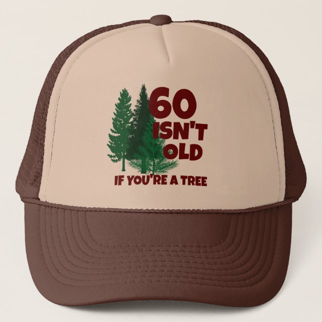 Personalized Funny Birthday Old Age Trucker Hat (Front)