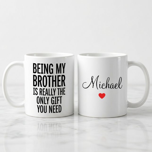 Personalized Funny Brother Gift Mug (Creator Uploaded)