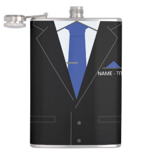 Personalized Funny Business Flask with Custom Name
