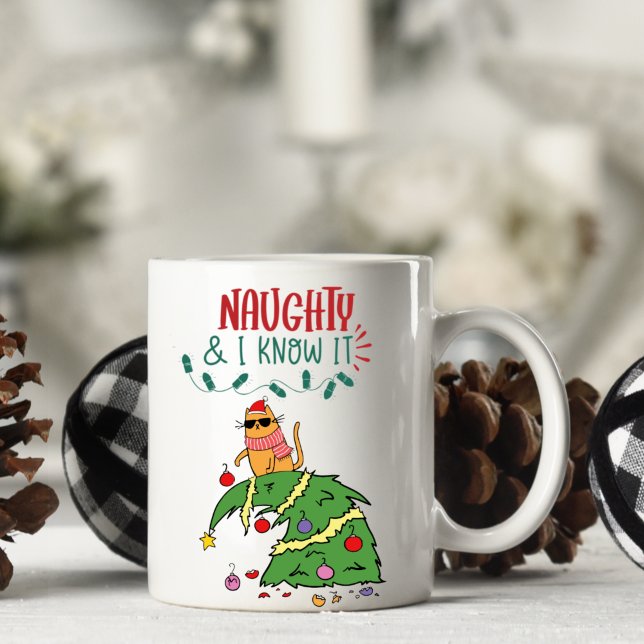 Personalized Funny Cat Christmas Mug (Creator Uploaded)