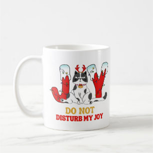 Personalized Funny Cat Joy Christmas Mug