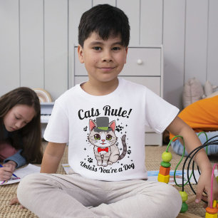 Personalized Funny Cat Pet Animal Quote Cute Boys T-Shirt