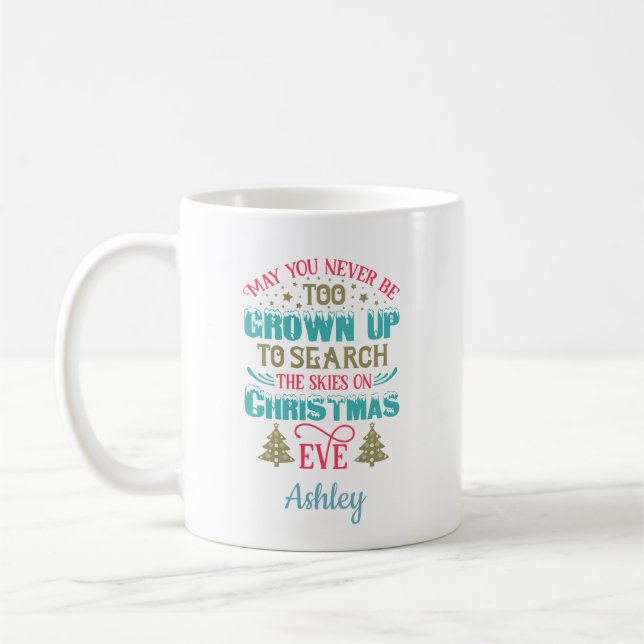 Personalized Funny Christmas Coffee Mug (Left)
