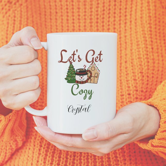 personalized funny Christmas coffee saying Mug (Creator Uploaded)