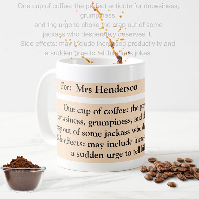 Personalized Funny Coffee notice Mug (Creator Uploaded)