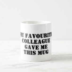 Personalized Funny Colleague Gift Secret Santa Coffee Mug