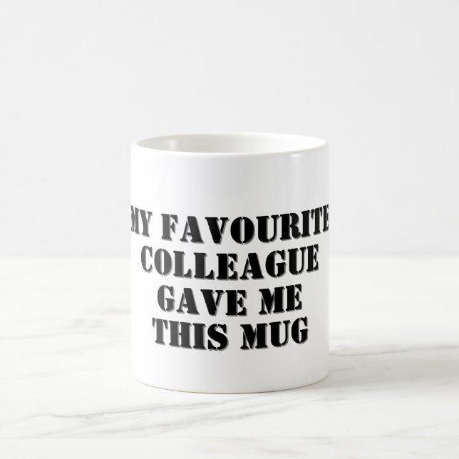 Personalized Funny Colleague Gift Secret Santa Coffee Mug (Center)