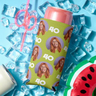 Personalized Funny Custom Birthday Party Favours Seltzer Can Cooler