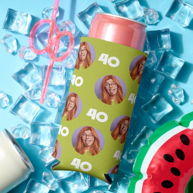 Personalized Funny Custom Birthday Party Favours Seltzer Can Cooler (In Situ Summer)