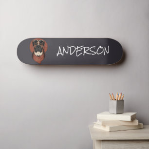 Personalized  funny cute Boxer Skateboard