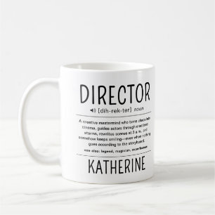 Personalized Funny Director Appreciation Gift Coffee Mug