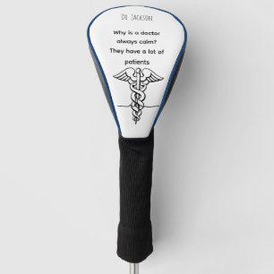 Personalized funny doctor gift golf head cover