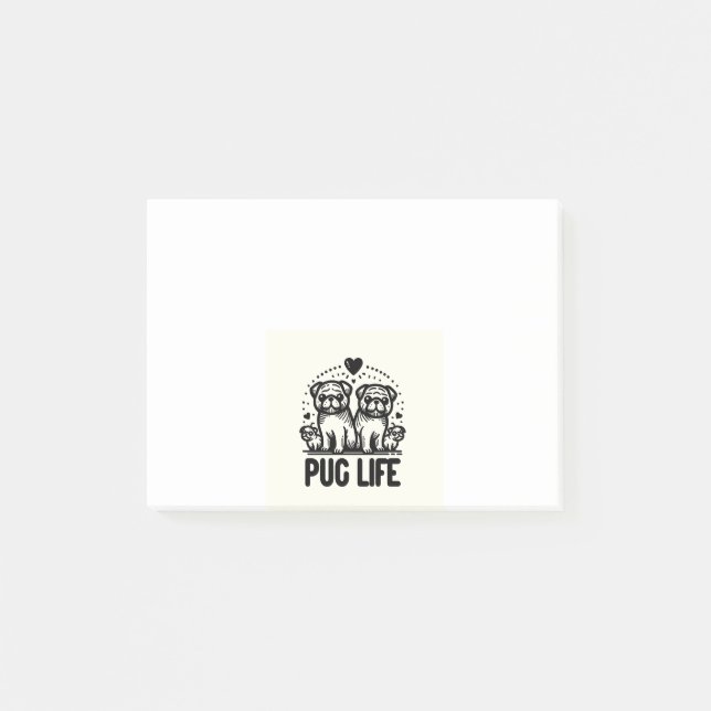 Personalized Funny Dog Cartoon Post-it Notes (Front)