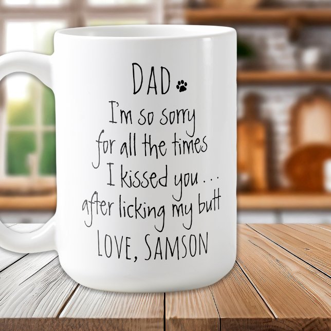 Personalized Funny Dog Dad Coffee Mug (Creator Uploaded)
