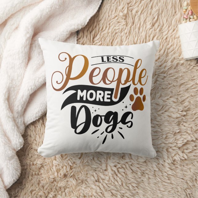 Personalized Funny Dog Quote Designs Throw Pillow (Blanket)