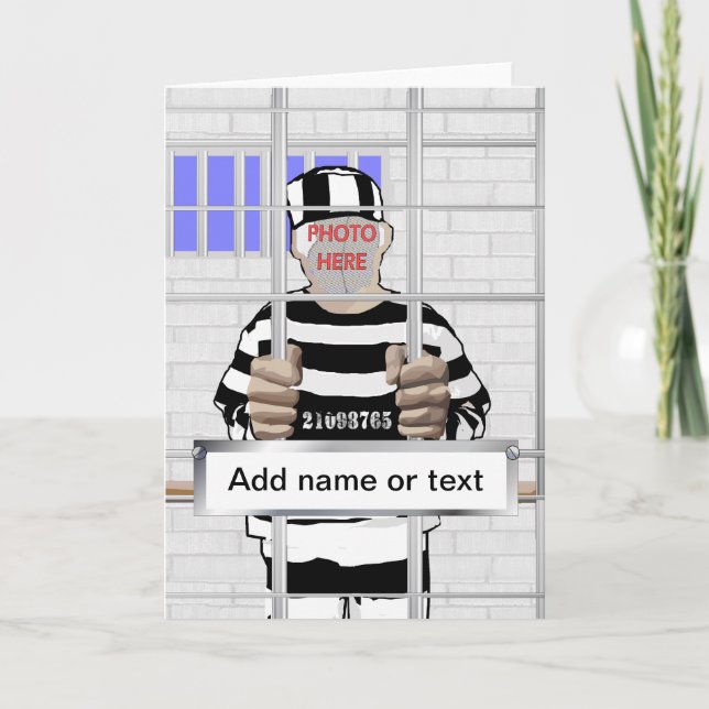 Personalized funny face Convict template (Front)