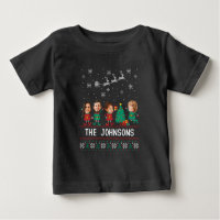 Personalized Funny Face Photo Christmas Elf Family