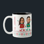 Personalized Funny Face Photo Christmas Elf Family Two-Tone Coffee Mug<br><div class="desc">Get into the festive spirit with our Family Custom Elf Face Matching Coffee Mug for Christmas! Personalize each shirt with adorable elf designs,  and add your family’s faces to make it uniquely yours. Celebrate Christmas in style with this fun,  personalized family keepsake!</div>