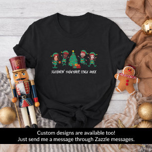 Personalized Funny Face Photo Christmas Elf T-Shirt
