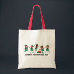 Personalized Funny Face Photo Christmas Elf Tote Bag<br><div class="desc">Get into the festive spirit with our Family and Friends Custom Elf Face Matching T-shirts for Christmas! Personalize the T-shirt with adorable elf designs, and add your family’s faces to make it uniquely yours. This shirt is perfect for family photos or holiday gatherings. Ideal for family Christmas parties, group events,...</div>