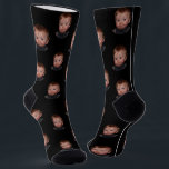 Personalized Funny Face Photo  Socks<br><div class="desc">Our personalized black funny socks. These personalized socks allow you to put your face or a loved one's face on the socks for a truly unique and personal gift. The unisex design makes it perfect for anyone. Whether for yourself or as a gift, these photo socks are sure to put...</div>