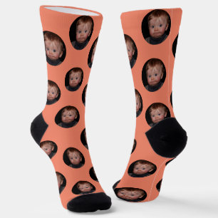 Personalized Funny Face Photo  Socks