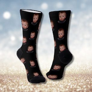 Personalized Funny Face Photo  Socks