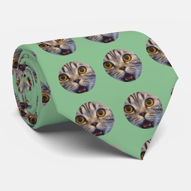 Personalized Funny Face Photo Tie (Rolled)