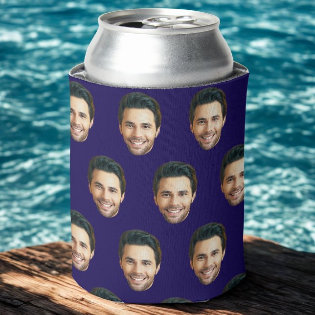 Personalized Funny Face Picture Unique Photo Can Cooler (Creator Uploaded)