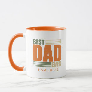 Personalized Funny Fathers Day Gift Best Dad Mug