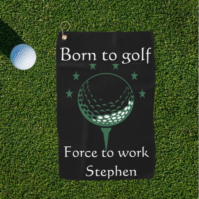 Personalized funny father's day  golf towel (Creator Uploaded)