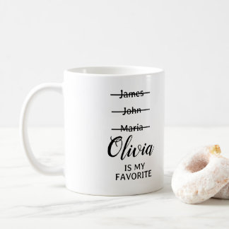 Personalized Funny Favourite Child Mug, funny gif Coffee Mug