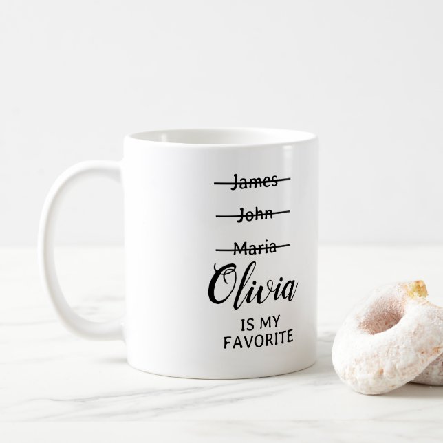 Personalized  Funny Favourite Child Mug, funny gif Coffee Mug (With Donut)