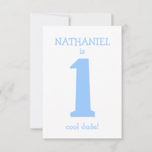 Personalized Funny First Birthday Boy Party Invitation