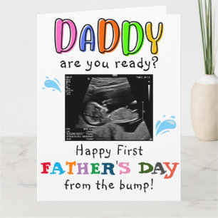 Personalized Funny First Fathers Day from Bump Card